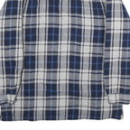 RED HEAD Mens Blue & Grey Check Cotton Blend Button Jacket XL Casual Outdoor