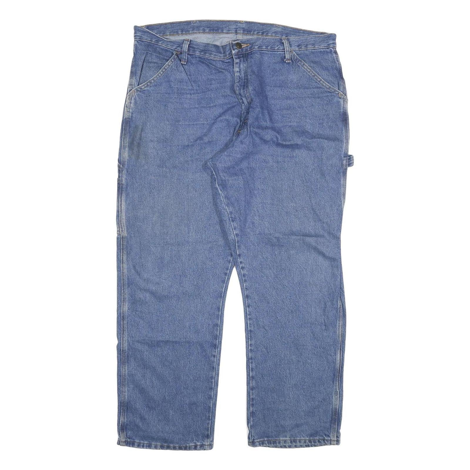 CARHARTT Mens Jeans Blue Relaxed Straight Denim Medium W40 L30 Workwear Casual