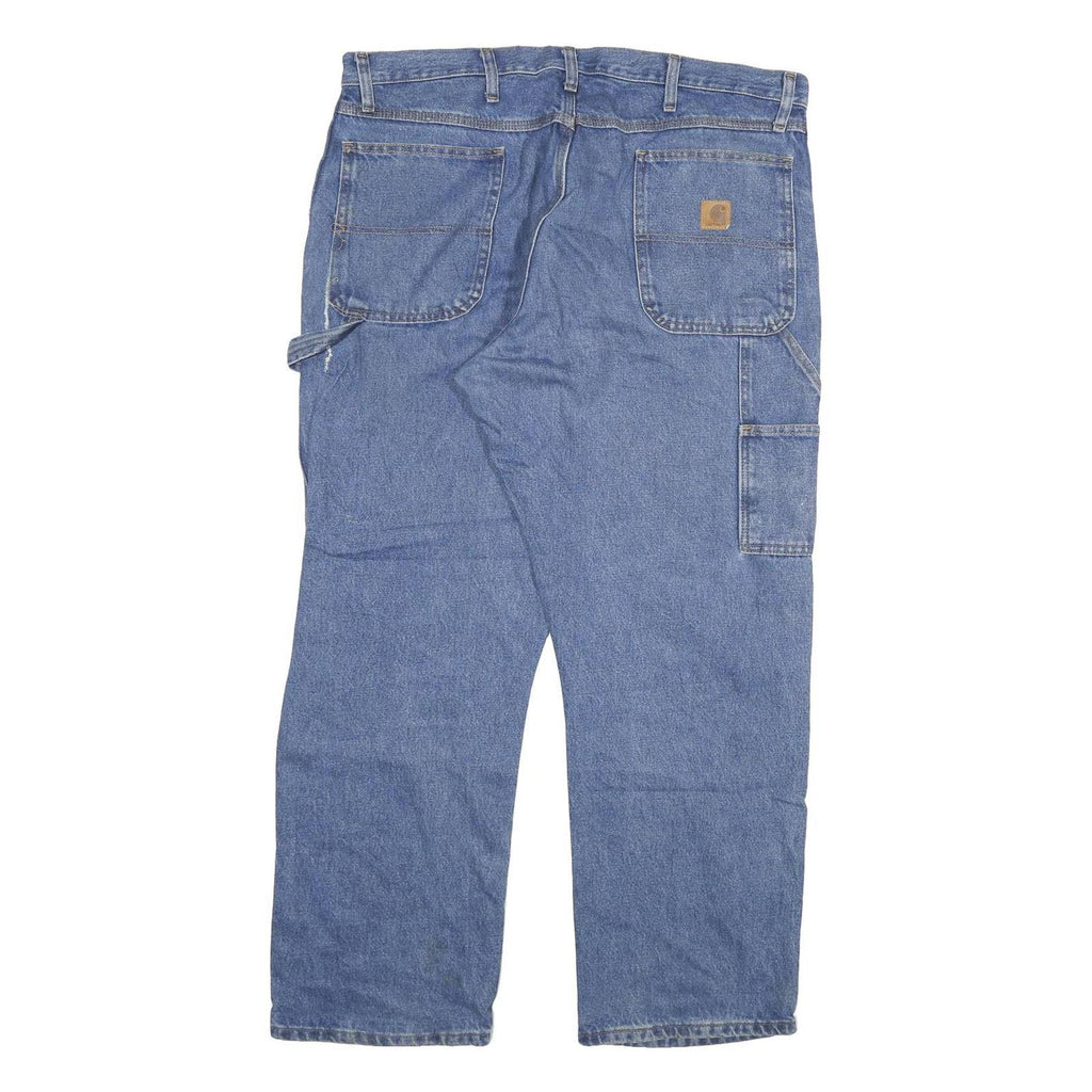 CARHARTT Mens Jeans Blue Relaxed Straight Denim Medium W40 L30 Workwear Casual