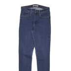 LEVI'S Womens Slim Blue Denim Skinny Jeans Cotton Blend W25 L30 Classic Style