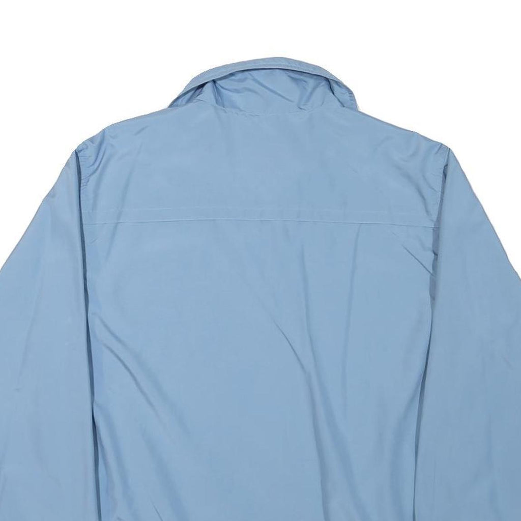 ELLESSE Womens Blue Light Blue Jacket UK 12 Polyester Blend Zip Casual Classic