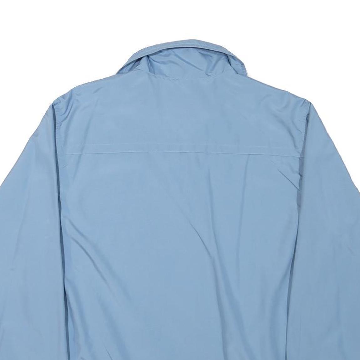 ELLESSE Womens Blue Light Blue Jacket UK 12 Polyester Blend Zip Casual Classic