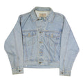 EXP Mens Blue Denim Jacket M Cotton Classic Button Closure Casual Denim Jacket