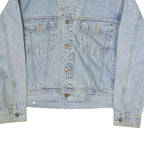 EXP Mens Blue Denim Jacket M Cotton Classic Button Closure Casual Denim Jacket