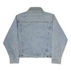 EXP Mens Blue Denim Jacket M Cotton Classic Button Closure Casual Denim Jacket