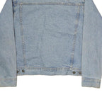 EXP Mens Blue Denim Jacket M Cotton Classic Button Closure Casual Denim Jacket