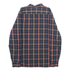 LEVI'S Mens Blue Red & White Check Shirt L Cotton Long Sleeve Casual Button