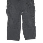 CARHARTT Mens Cotton Black Regular Cargo Trousers W33 L26 Durable Workwear