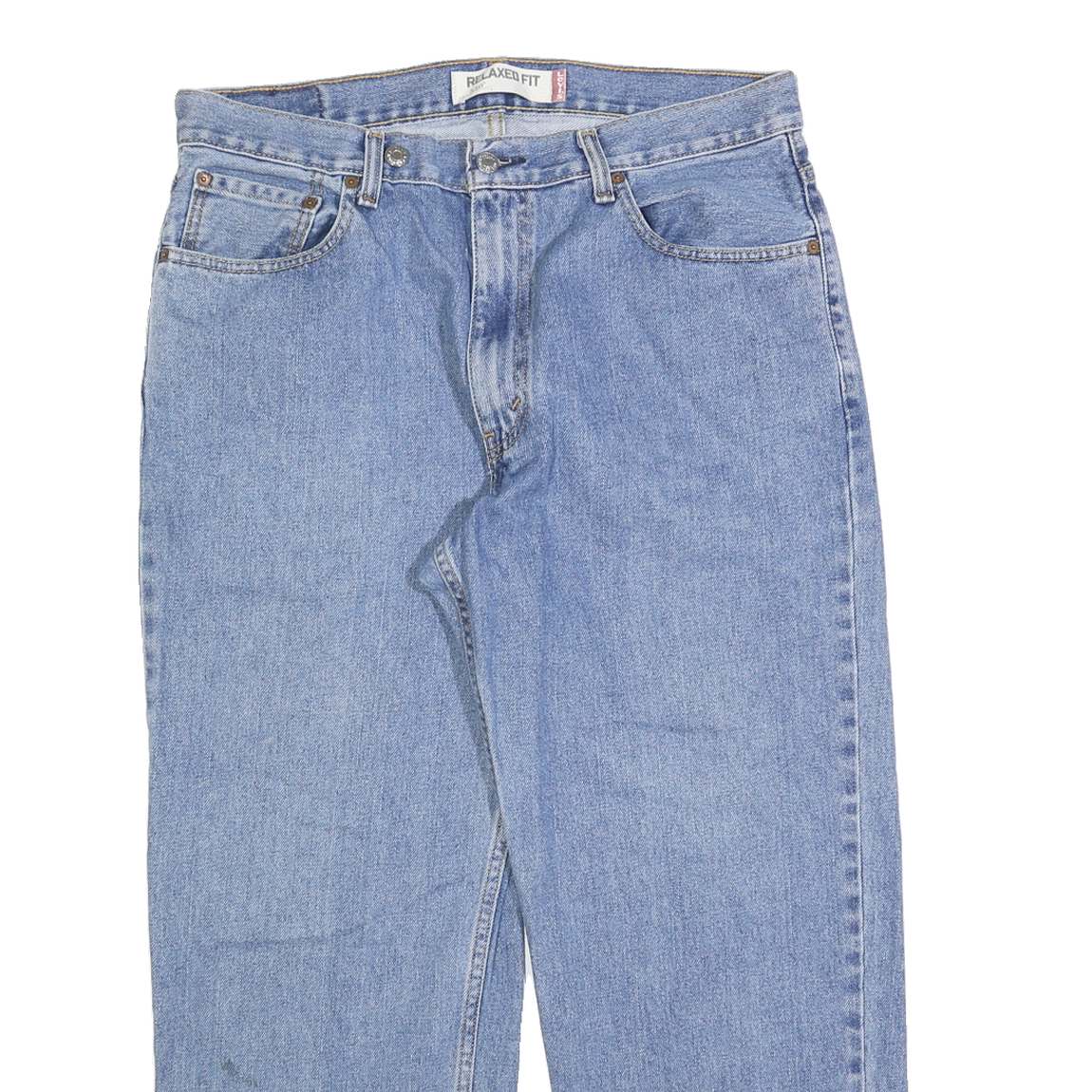 LEVI'S 550 Straight Mens Jeans Blue Relaxed Straight Denim Medium W35 L27 Casual