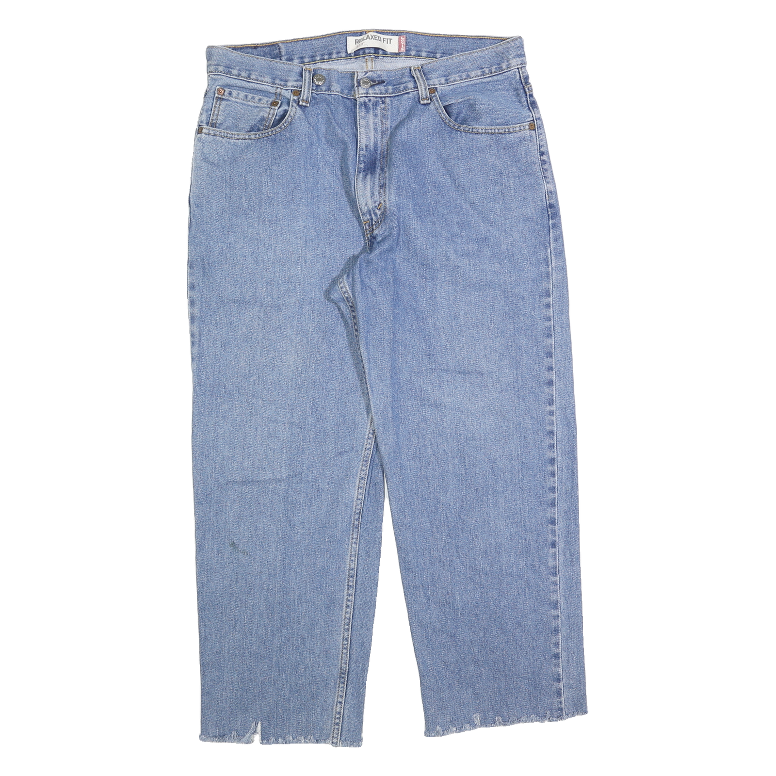 LEVI'S 550 Straight Mens Jeans Blue Relaxed Straight Denim Medium W35 L27 Casual