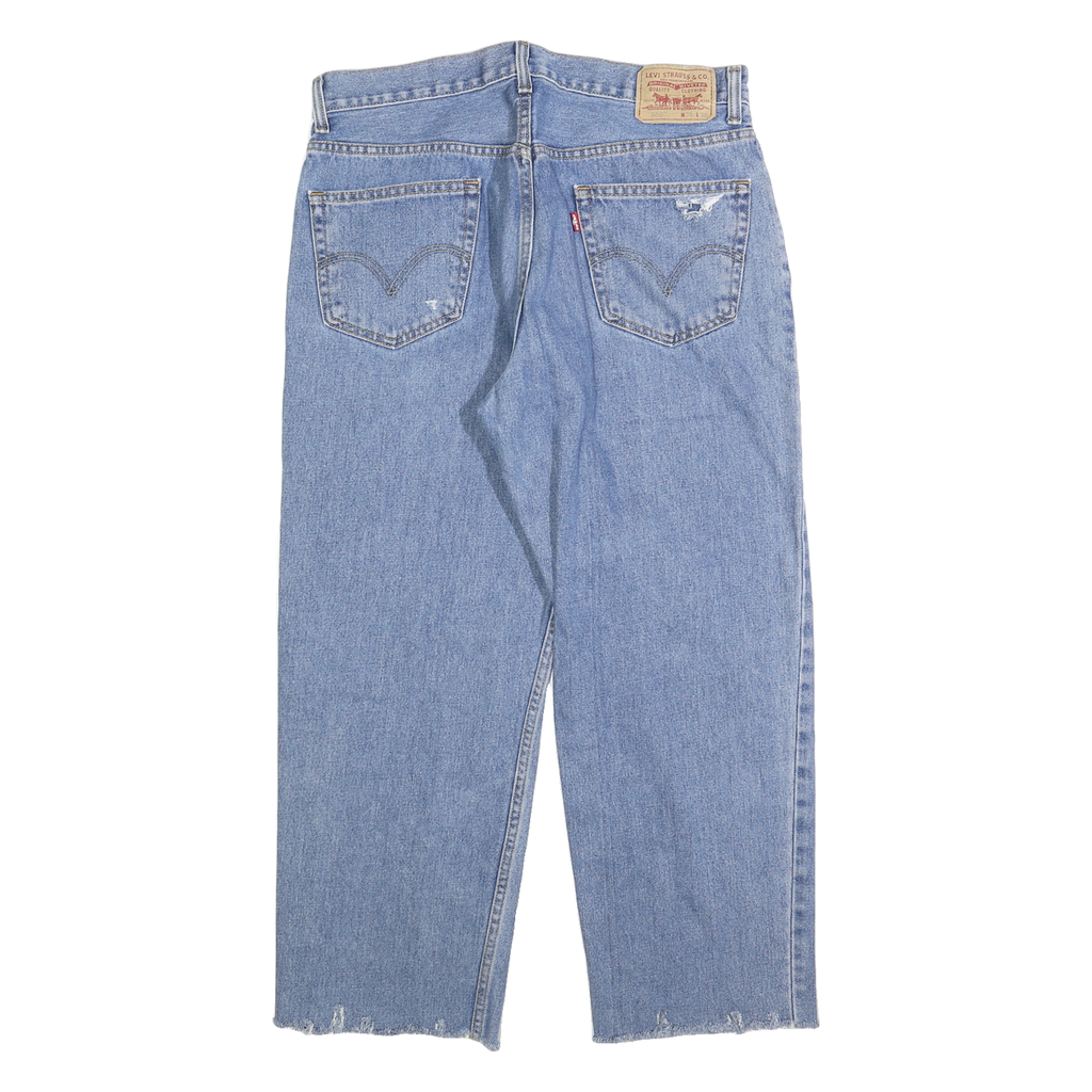 LEVI'S 550 Straight Mens Jeans Blue Relaxed Straight Denim Medium W35 L27 Casual