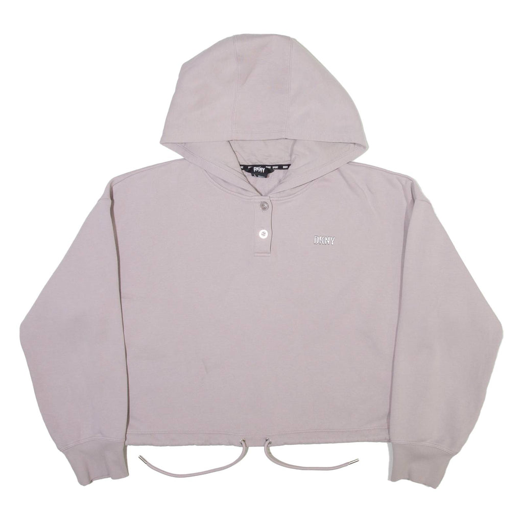 DKNY Womens Purple Hoodie L