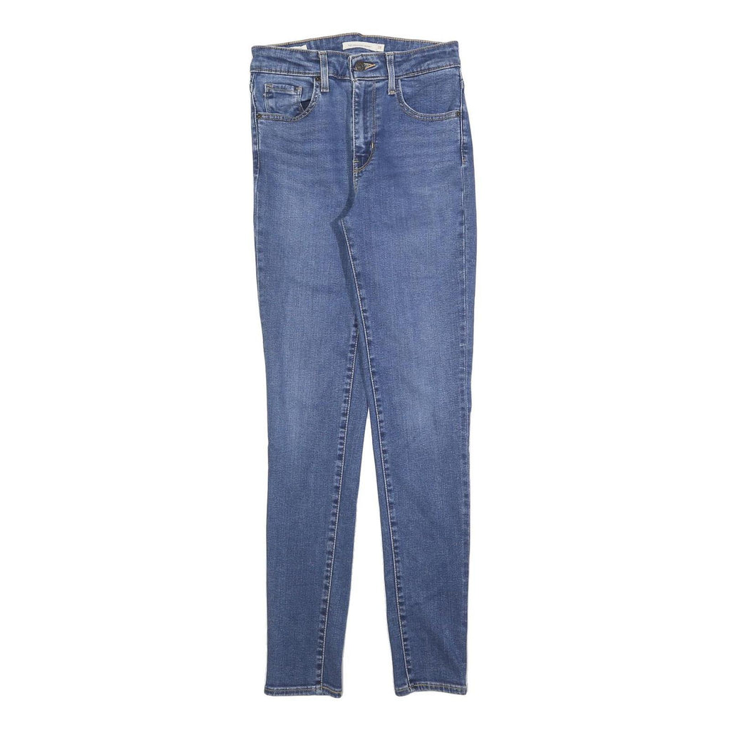 LEVI'S 721 Womens Jeans Blue Slim Skinny Denim Medium W26 L30 Stretch Zip