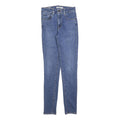 LEVI'S 721 Womens Jeans Blue Slim Skinny Denim Medium W26 L30 Stretch Zip