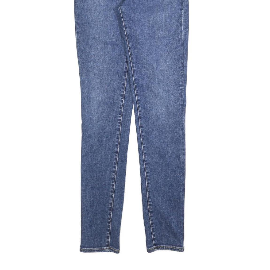 LEVI'S 721 Womens Jeans Blue Slim Skinny Denim Medium W26 L30 Stretch Zip