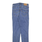 LEVI'S 721 Womens Jeans Blue Slim Skinny Denim Medium W26 L30 Stretch Zip