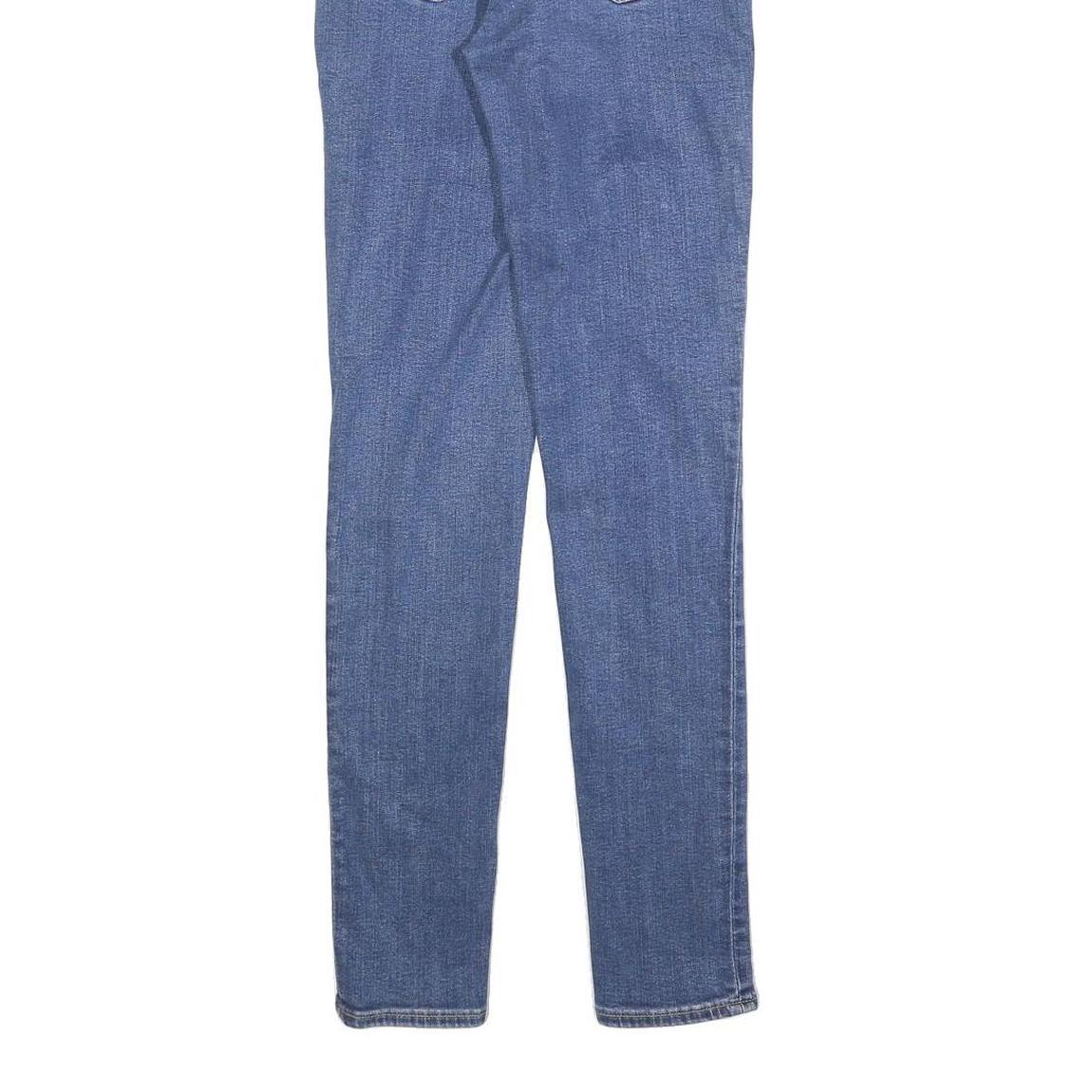 LEVI'S 721 Womens Jeans Blue Slim Skinny Denim Medium W26 L30 Stretch Zip