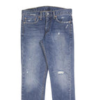 LEVI'S 511 Slim Mens Jeans Blue Slim Straight Denim Medium W32 L32 Casual Wear
