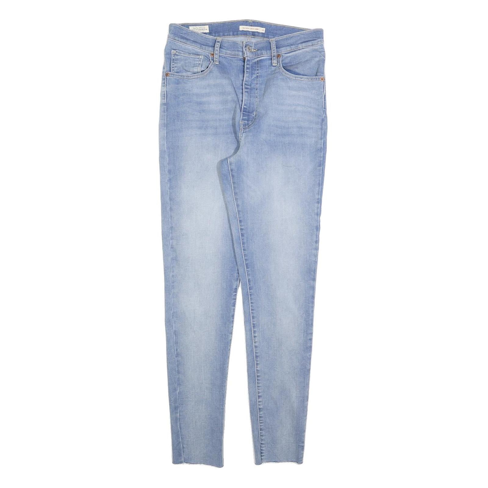 LEVI'S Womens Jeans Blue Slim Skinny Denim Light W30 L29 Stylish Zip Closure