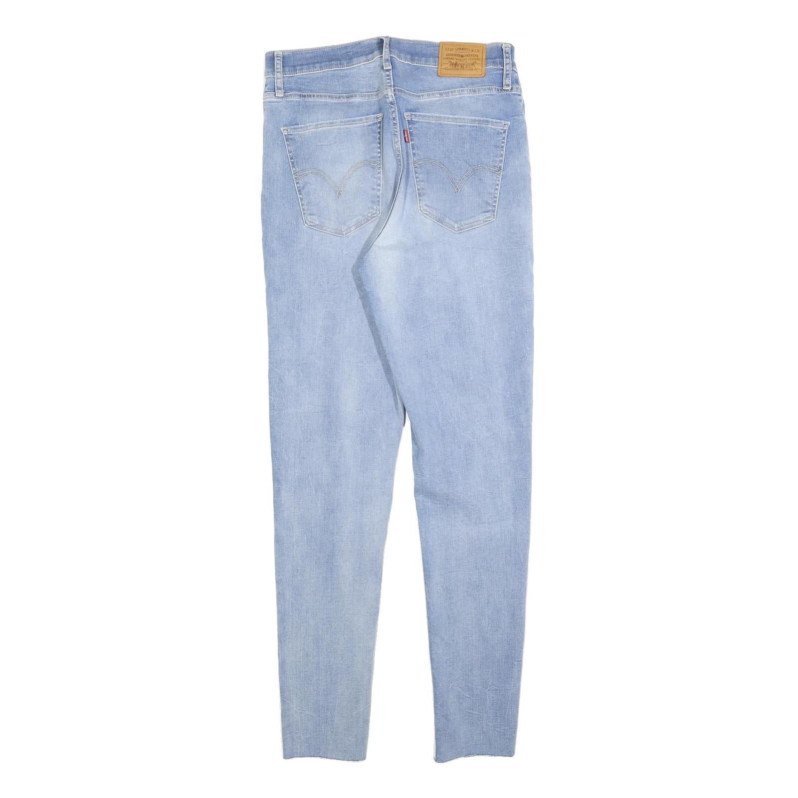 LEVI'S Womens Jeans Blue Slim Skinny Denim Light W30 L29 Stylish Zip Closure