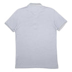 BOSS HUGO BOSS Mens Blue Short Sleeve Plain Polo Shirt L Cotton Casual