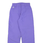 Purple Womens Relaxed Fit Straight Leg Trousers W26 L28 Casual Polyester Blend