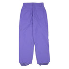 Purple Womens Relaxed Fit Straight Leg Trousers W26 L28 Casual Polyester Blend