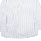 TOMMY HILFIGER Mens Blue & White Stripe Shirt 2XL Classic Cotton Button-Up