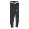 NIKE Womens Joggers Black S W24 L27 Slim Tapered Nike Pro Logo Stretch