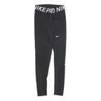 NIKE Womens Joggers Black S W24 L27 Slim Tapered Nike Pro Logo Stretch