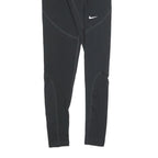 NIKE Womens Joggers Black S W24 L27 Slim Tapered Nike Pro Logo Stretch