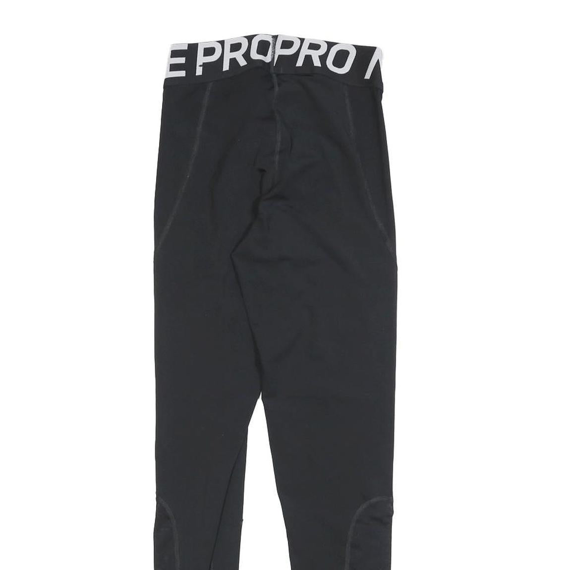 NIKE Womens Joggers Black S W24 L27 Slim Tapered Nike Pro Logo Stretch