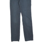 LEVI'S Womens Cotton Blend Blue Slim Straight Trousers W27 L32 Casual Stylish