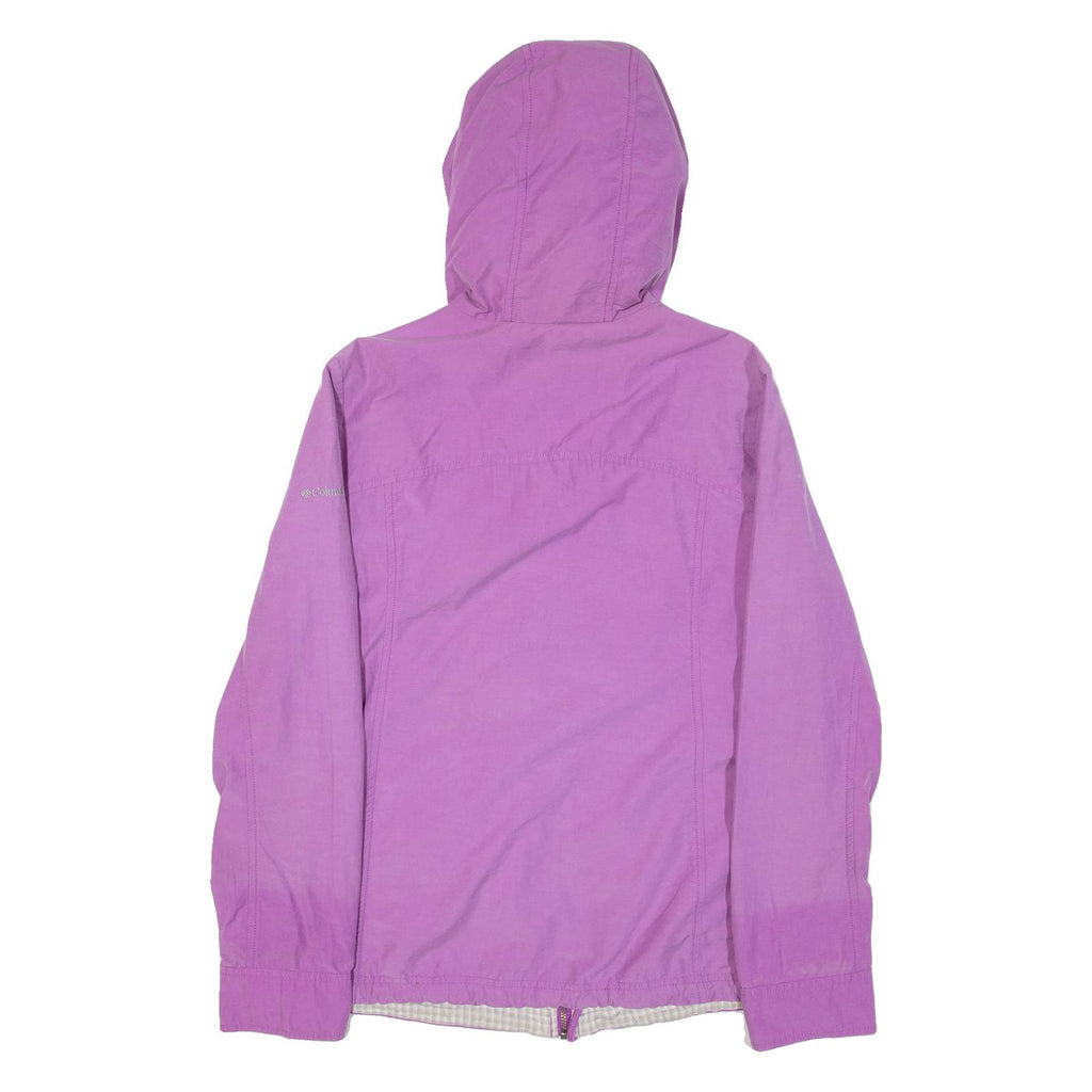 COLUMBIA Womens Jacket Purple Hooded L
