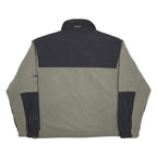 WOOLRICH Mens Grey & Black Zip Polyester Jacket L Fleece Outdoor Casual
