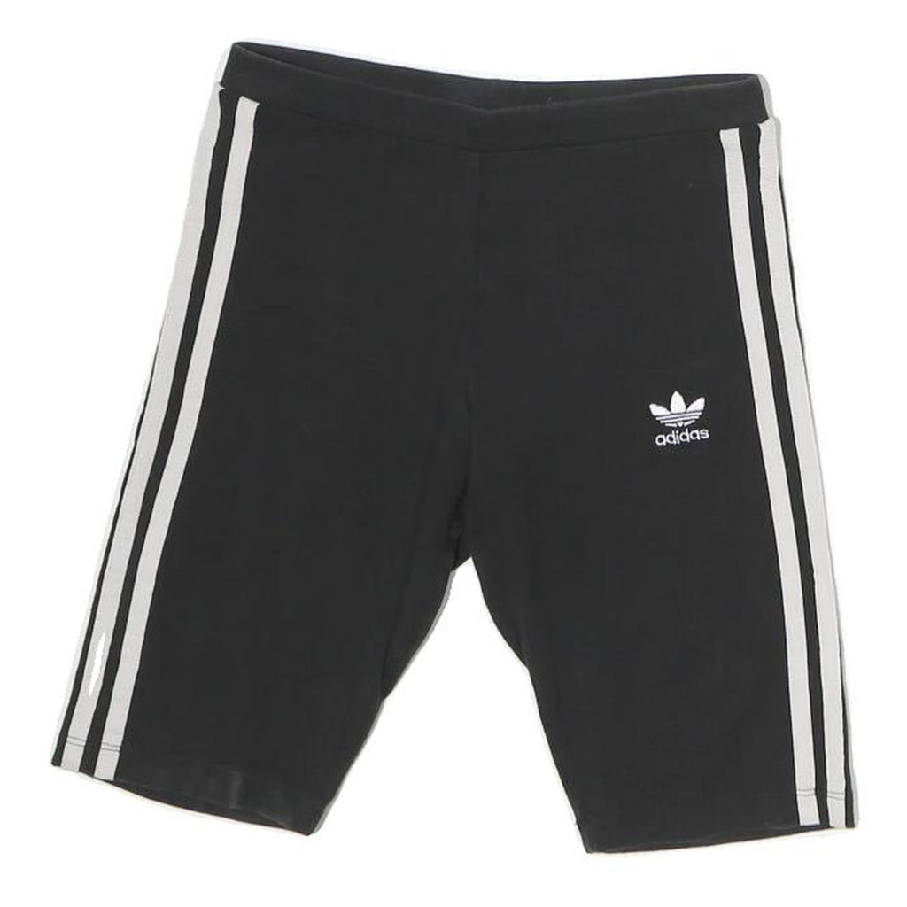 ADIDAS Womens Black Casual Shorts UK 6 W28 Cotton Blend Sportswear