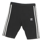 ADIDAS Womens Black Casual Shorts UK 6 W28 Cotton Blend Sportswear