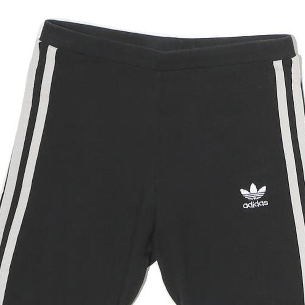 ADIDAS Womens Black Casual Shorts UK 6 W28 Cotton Blend Sportswear