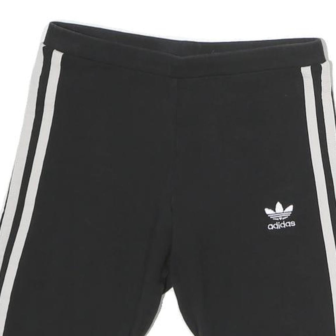 ADIDAS Womens Black Casual Shorts UK 6 W28 Cotton Blend Sportswear