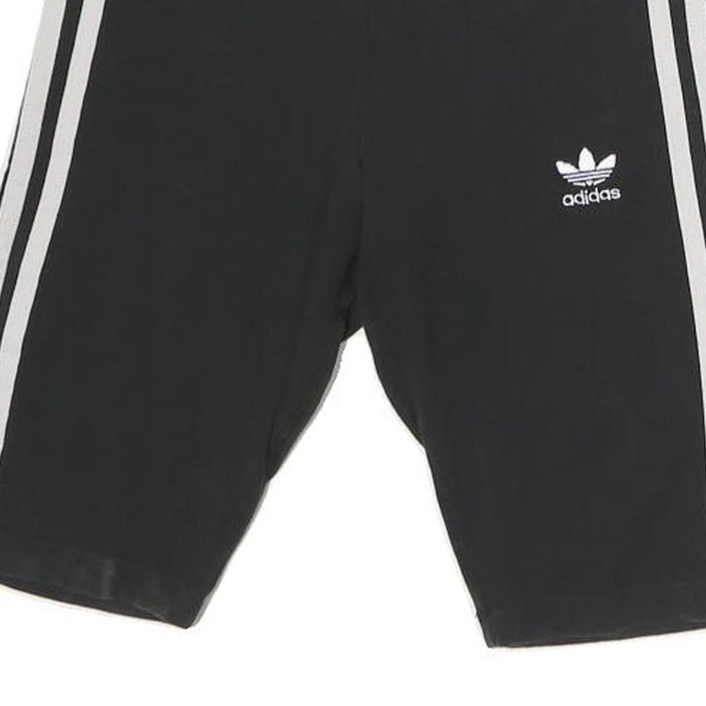 ADIDAS Womens Black Casual Shorts UK 6 W28 Cotton Blend Sportswear