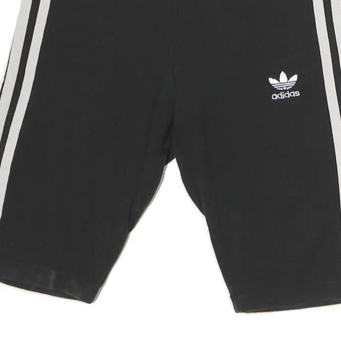 ADIDAS Womens Black Casual Shorts UK 6 W28 Cotton Blend Sportswear