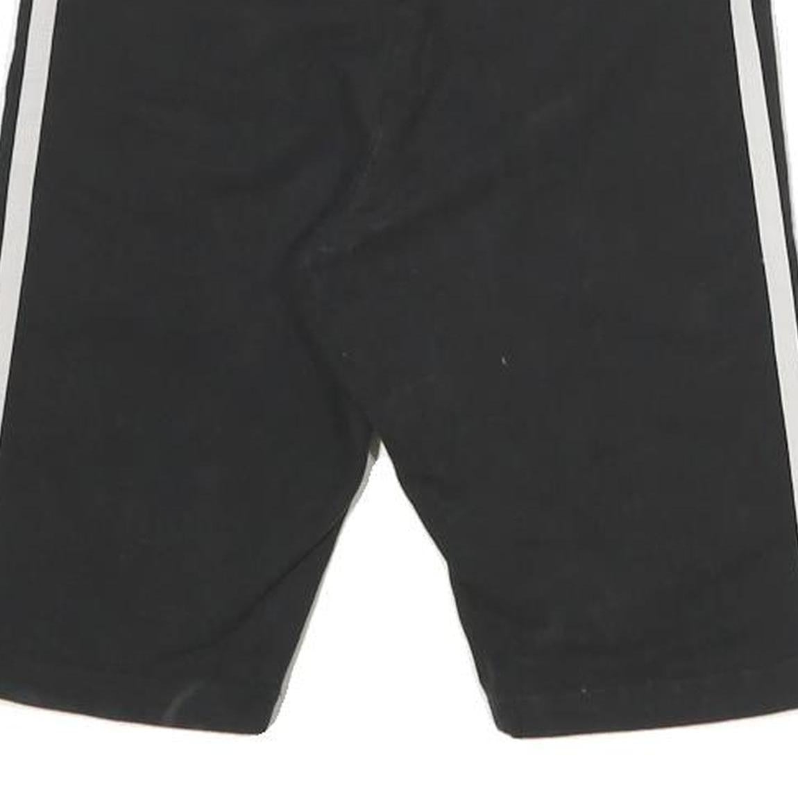 ADIDAS Womens Black Casual Shorts UK 6 W28 Cotton Blend Sportswear