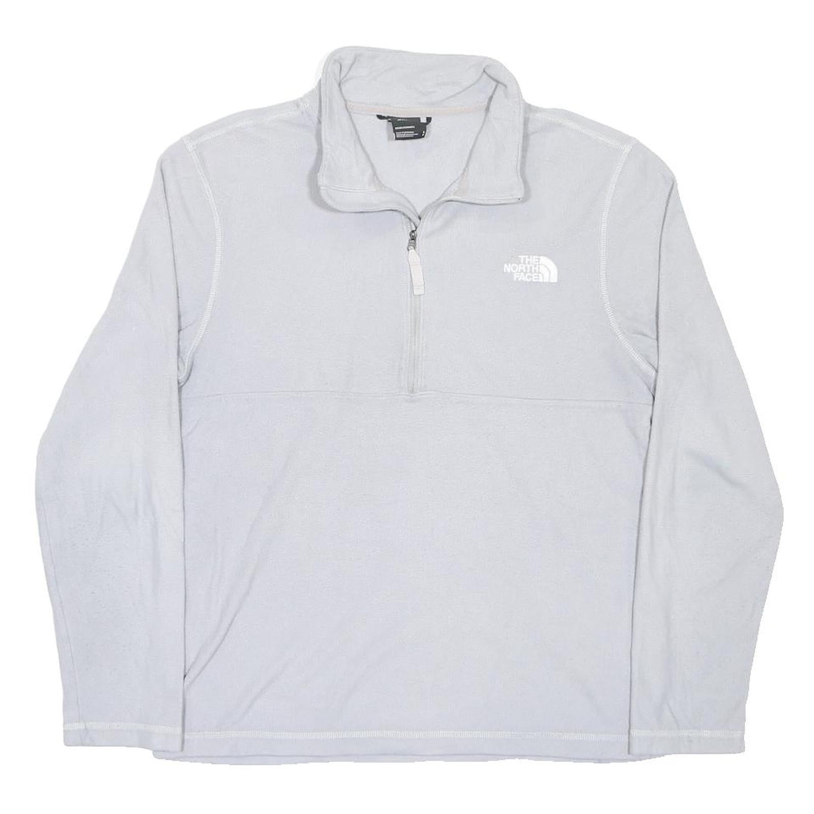 THE NORTH FACE Mens White Plain Pullover Crew Neck Basic Knit Jumper S Casual