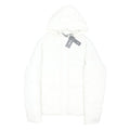 BENCH Womens White Jacket XL Polyester Blend Puffer Hooded Zip Closure