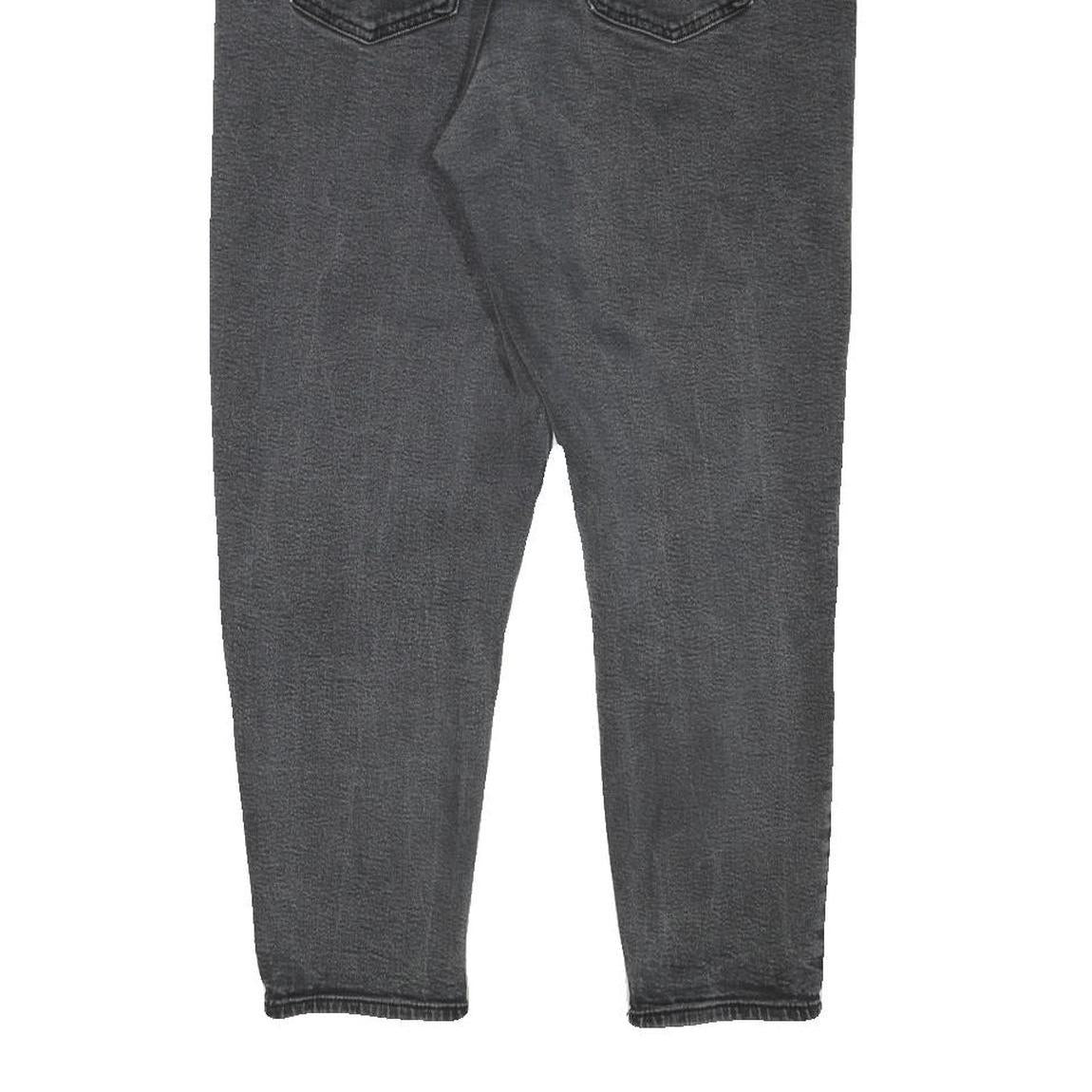 LEVI'S Womens Relaxed Black Denim Jeans W31 L25 Classic Cotton Blend Zip