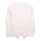 J. BRAUN Womens Cream Button Jacket UK 8 Viscose Blend Classic Tailored