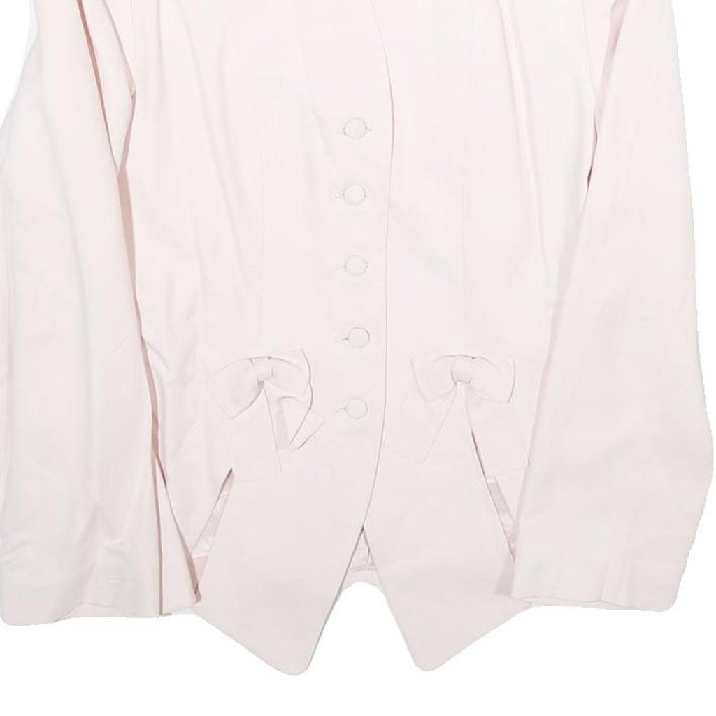 J. BRAUN Womens Cream Button Jacket UK 8 Viscose Blend Classic Tailored