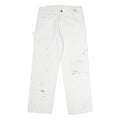 DICKIES Mens Jeans White Relaxed Straight Denim W32 L30 Workwear Clothes