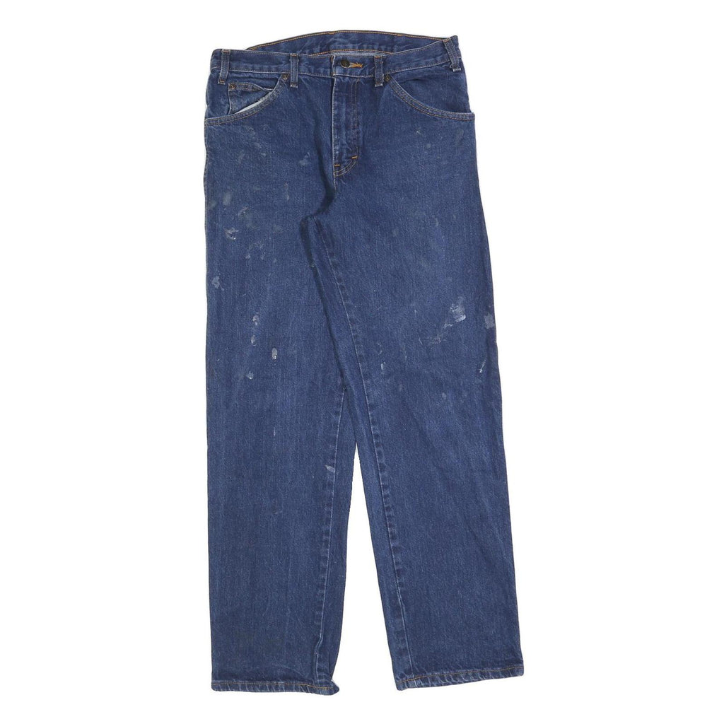 DICKIES Mens Blue Jeans Relaxed Straight Denim Medium W32 L32 Workwear