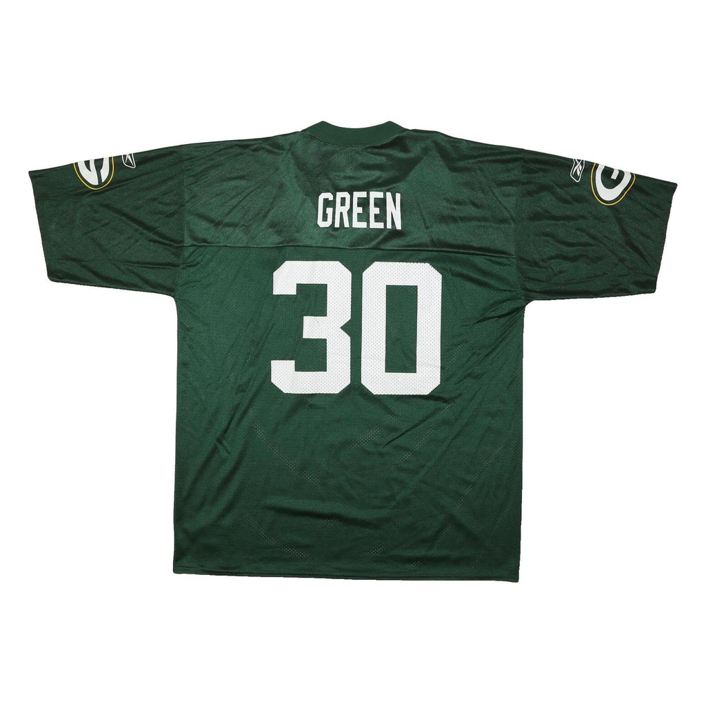 NFL Mens Green Jersey XL Short Sleeve V-Neck Printed Number 30 Green Bay